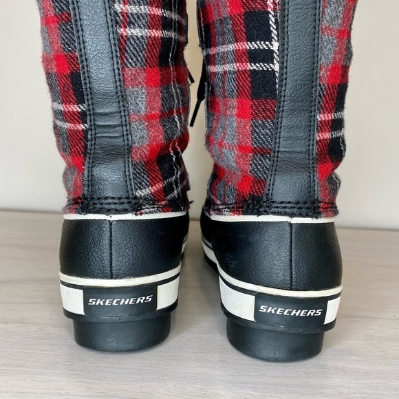 Skechers Highlander KLONDIKE Buffalo Plaid
Black & Red Lace Boots 6.5 - Picture 11 of 13